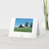 Oldie-Geburtstag, Scheunen Karte (Rückseite)