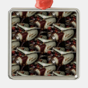 Oldie-Motorradmehrfachverbindungsstelle Ornament Aus Metall