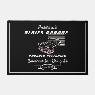 Oldies Garage LKW Name Wiederherstellung Autos sch Fußmatte