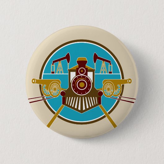 Oldies Memoriy Theme Train and Oil Pump Button (Vorderseite)