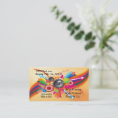 Oldies Music Lautsprecher, Regenbogen der Farben Visitenkarte (Stehend Vorderseite)