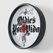 Oldies Por Vida Wall Clock Uhr (Winkel)