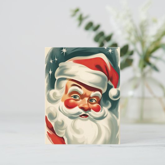 Oldies Santa Claus Feiertagskarte (Stehend Vorderseite)