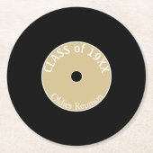 Oldies Spaß! Klasse-Wiedersehen-Untersetzer Runder Pappuntersetzer (Vorderseite)