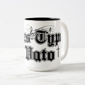 Oldies-Typ Zweifarbige Tasse (VorderseiteRechts)