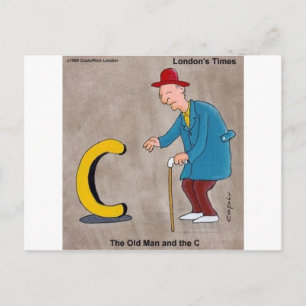 Oldman & The C: Rick London Funny Gifts Postkarte