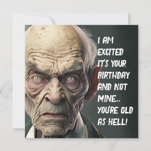 Oldman wünscht Ihnen einen glücklichen Geburtstag (Vorderseite)