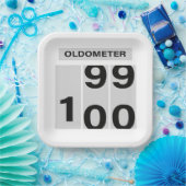 OLDOMETER 100. Geburtstag 99 bis 100 Pappteller (Party)