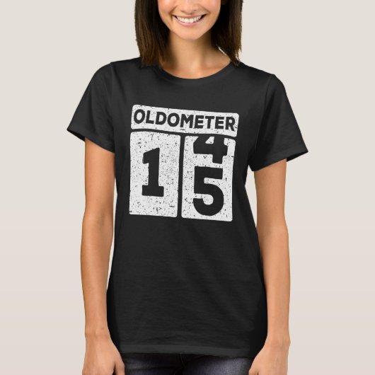 Oldometer 14 15 15. Geburtstag T-Shirt (Vorderseite)
