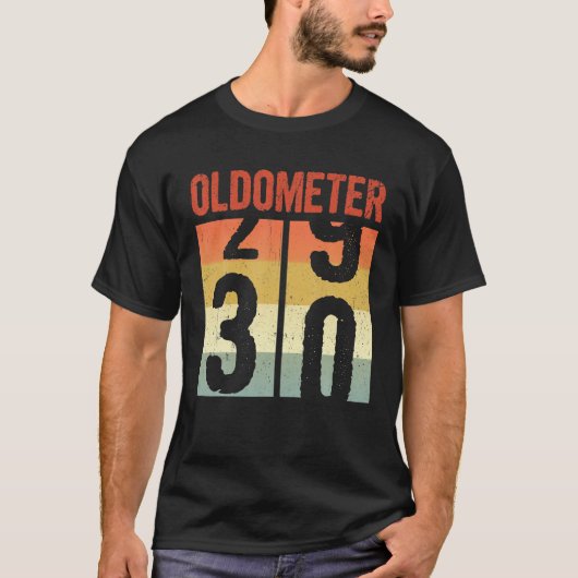 Oldometer 29 30 Sonnige 30 Jahre alt 30. Geburtsta T-Shirt (Vorderseite)
