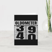 Oldometer &#; -40 40th Birthday 40 Year Old Funny Karte (Vorderseite)