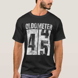 Oldometer 44 45 Jahre alter Mann Frau Bday Grafik T-Shirt