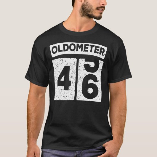 Oldometer 45 46 46 Geburtstag T-Shirt (Vorderseite)