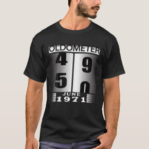 Oldometer 49 50, Geboren im JUNI 1970, Funny 50th T-Shirt