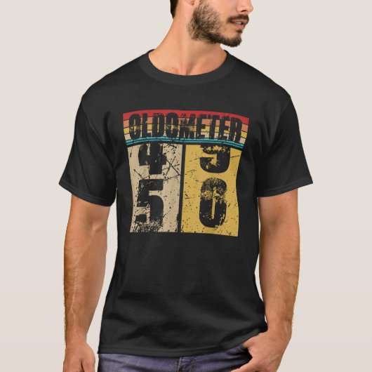 Oldometer 49 50 Shirt Funny 50th Turning 50 Birthd (Vorderseite)