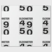 Oldometer 50. Geburtstag Geschenkpapier (Flach)