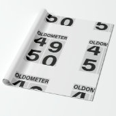 Oldometer 50. Geburtstag Geschenkpapier (Ungerollt)