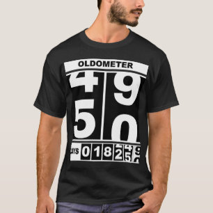 Oldometer 50. Geburtstag Lustiger Meilenstein Kilo T-Shirt