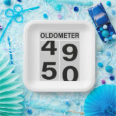 Oldometer 50. Geburtstag Pappteller (Party)
