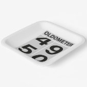 Oldometer 50. Geburtstag Pappteller (Gewinkelt)