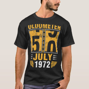 Oldometer 50 Jahre alt Geboren im Juli 1972 glückl T-Shirt