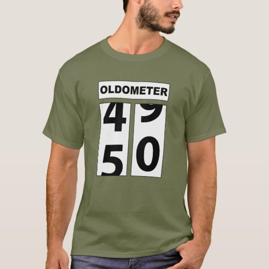 Oldometer 50 T-Shirt (Vorderseite)
