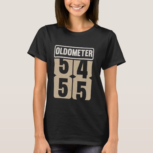 Oldometer 54 55 Funny Birthday Live Legend Turning T-Shirt (Vorderseite)