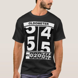 Oldometer 55. Geburtstag Lustiger Meilenstein Kilo T-Shirt