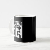 Oldometer 55 Vintage Lustig 55. Geburtstag Design Kaffeetasse (Vorderseite Links)