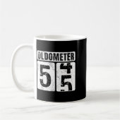 Oldometer 55 Vintage Lustig 55. Geburtstag Design Kaffeetasse (Links)