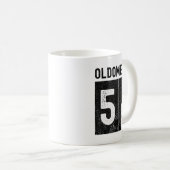 Oldometer 58th Birthday Funny Retro Turning 58 Yea Kaffeetasse (VorderseiteRechts)