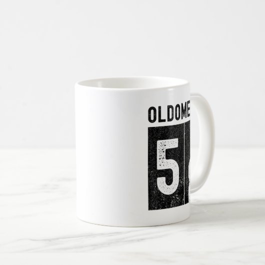 Oldometer 58th Birthday Funny Retro Turning 58 Yea Kaffeetasse (VorderseiteRechts)