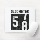 Oldometer 58th Birthday Funny Retro Turning 58 Yea Mousepad (Mit Mouse)