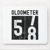 Oldometer 58th Birthday Funny Retro Turning 58 Yea Mousepad (Vorne)