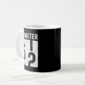 Oldometer 62. Geburtstag lustig retro 62 werdend Kaffeetasse (Vorderseite Links)