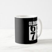 Oldometer 70. Geburtstag Lustiges Design Kaffeetasse (VorderseiteRechts)
