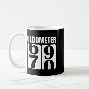 Oldometer 70. Geburtstag Lustiges Design Kaffeetasse