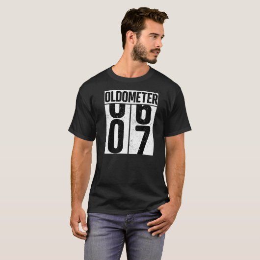 Oldometer 7 7. Geburtstag T-Shirt (Vorne ganz)