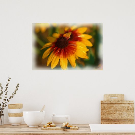 ÖLDRUCK DER BLUME POSTER (Küche)