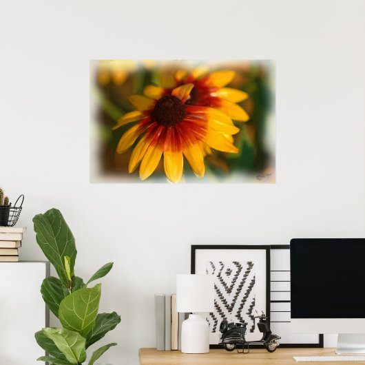 ÖLDRUCK DER BLUME POSTER (Heimbüro)