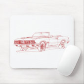 Olds 442 1970 conv mousepad (Mit Mouse)