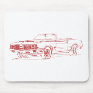 Olds 442 1970 conv mousepad