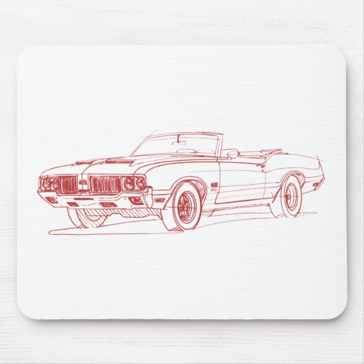 Olds 442 1970 conv mousepad (Vorne)