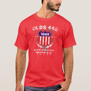 Olds 442 amerikanischer Muskel 1969 v3 T-Shirt