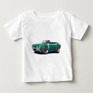 Olds 442 Aquamarin-Weißes Kabriolett 1968 Baby T-shirt