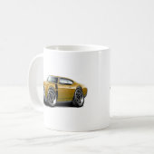 Olds 442 Gold-Schwarzes Auto 1968 Kaffeetasse (Vorderseite Links)