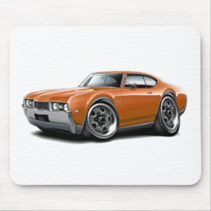 Olds 442 Orangen-Auto 1968 Mousepad