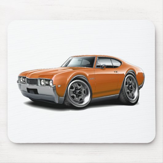 Olds 442 Orangen-Auto 1968 Mousepad (Vorne)