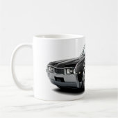 Olds 442 Schwarz-Rotes Auto 1968 Kaffeetasse (Links)