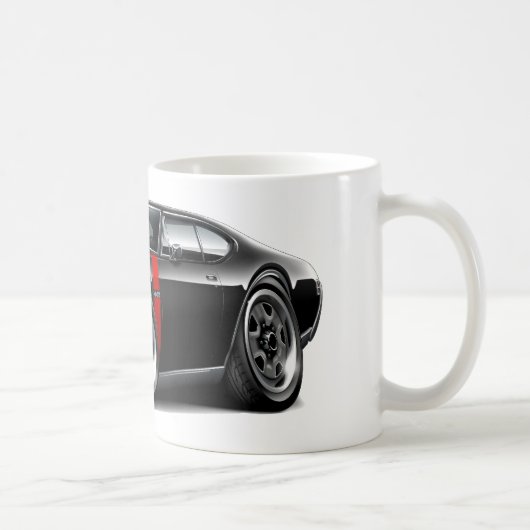 Olds 442 Schwarz-Rotes Auto 1968 Kaffeetasse (Rechts)